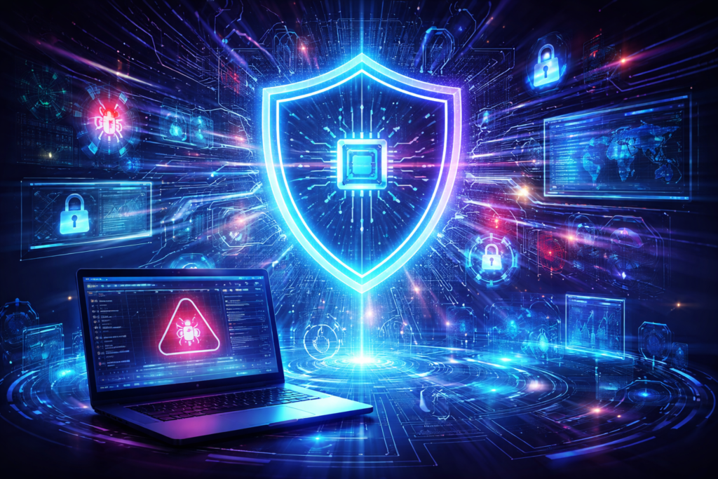 AI-based malware detection system protecting enterprise network