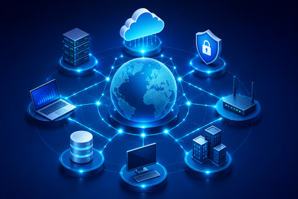 Advanced Network Optimization Methods for ultra-fast connectivity architecture diagram